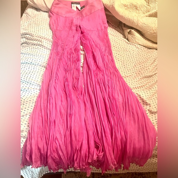 Vintage Runway Dolce & Gabbana silk trousers - Picture 8 of 9